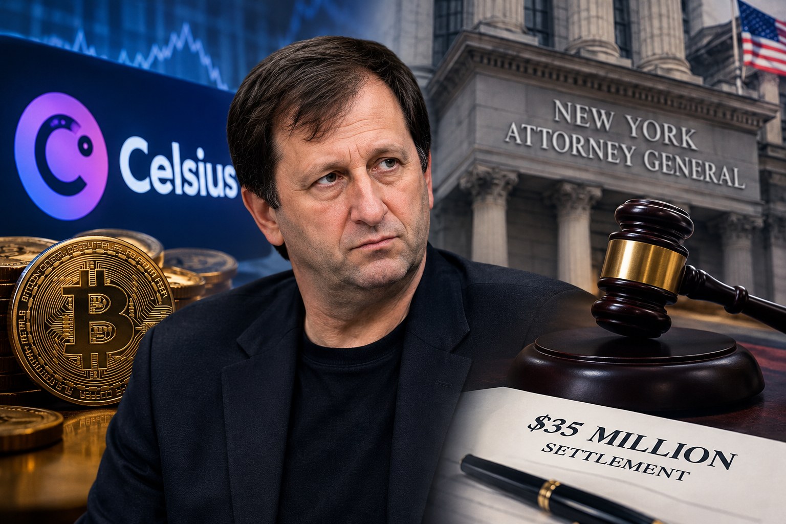 Alex Mashinsky to Pay Up to $35 Million in New York Celsius Case