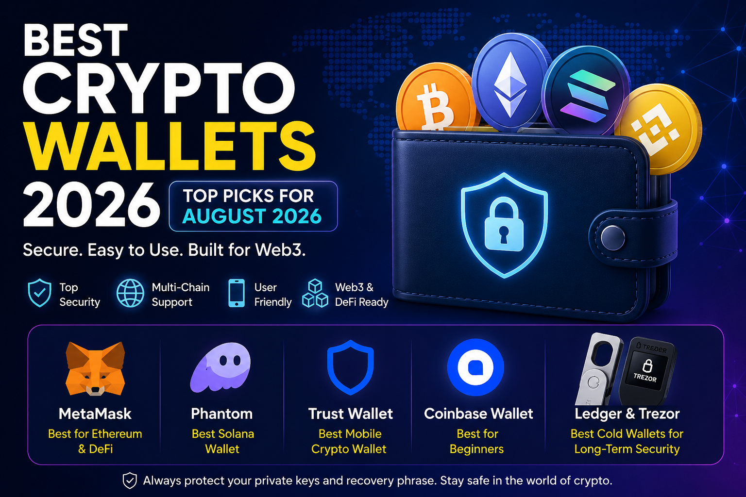 Best Crypto Wallets 2026: Top Picks for August 2026