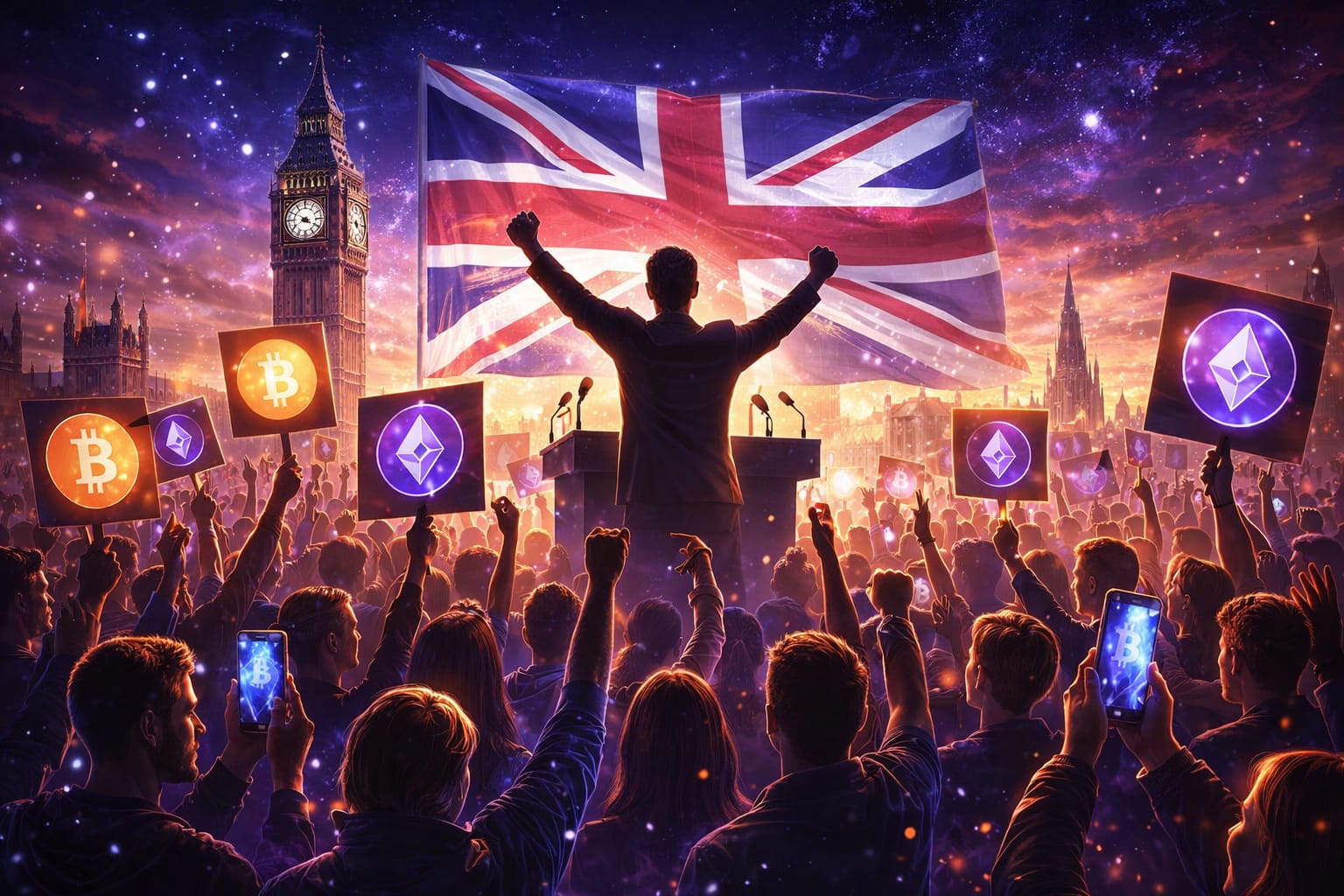 Crypto Gains Political Clout Among 80% of UK Young Voters