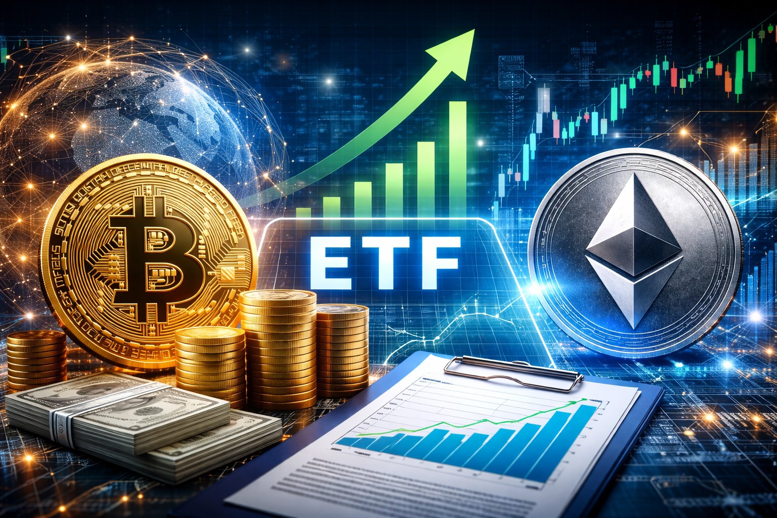 Bitcoin ETF Inflows Surge as Institutional Demand Reshapes Crypto Market