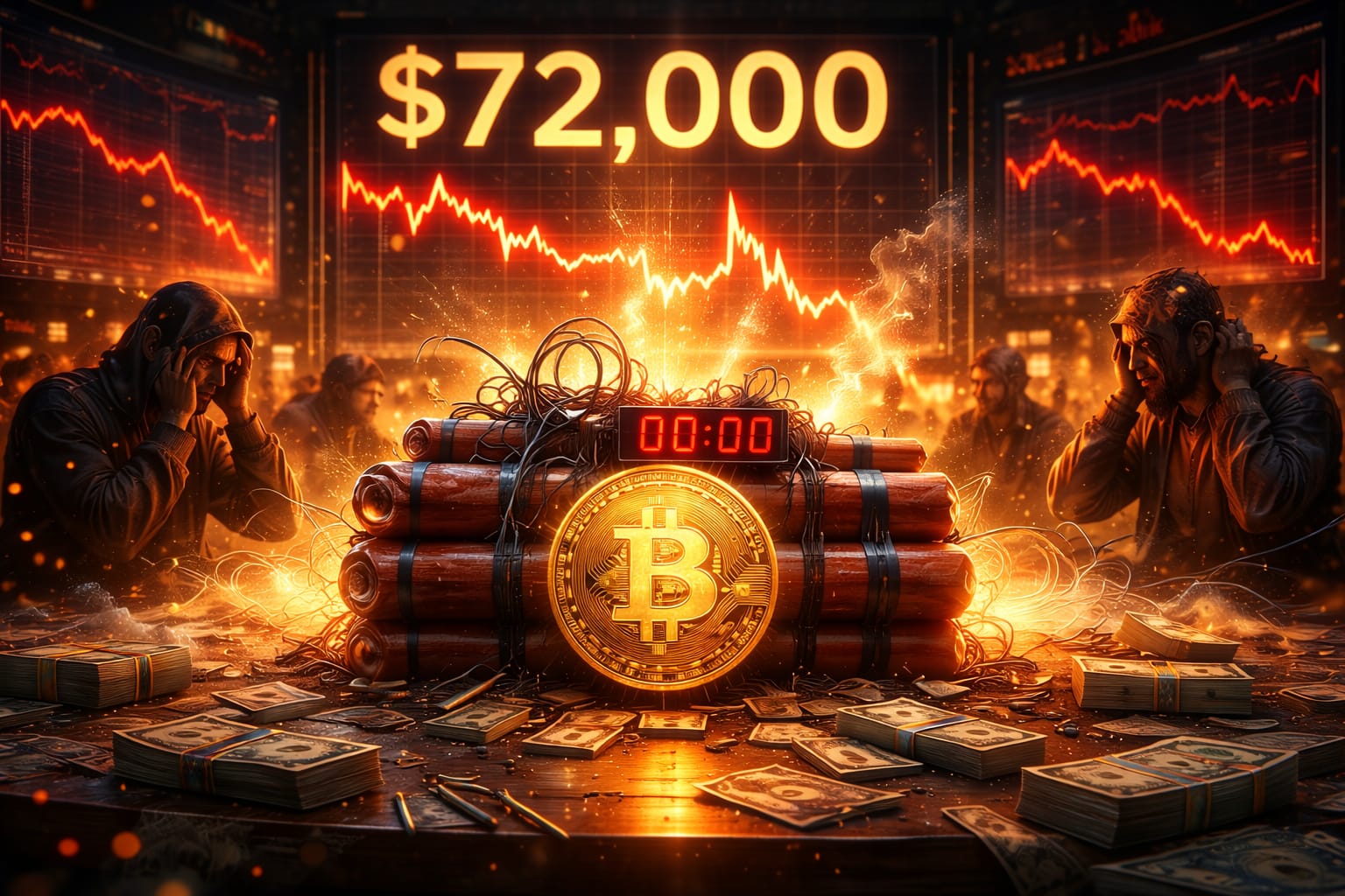 Bitcoin Bears Are Sitting on a $2.5 Billion Time Bomb: Here Is What Happens at $72K