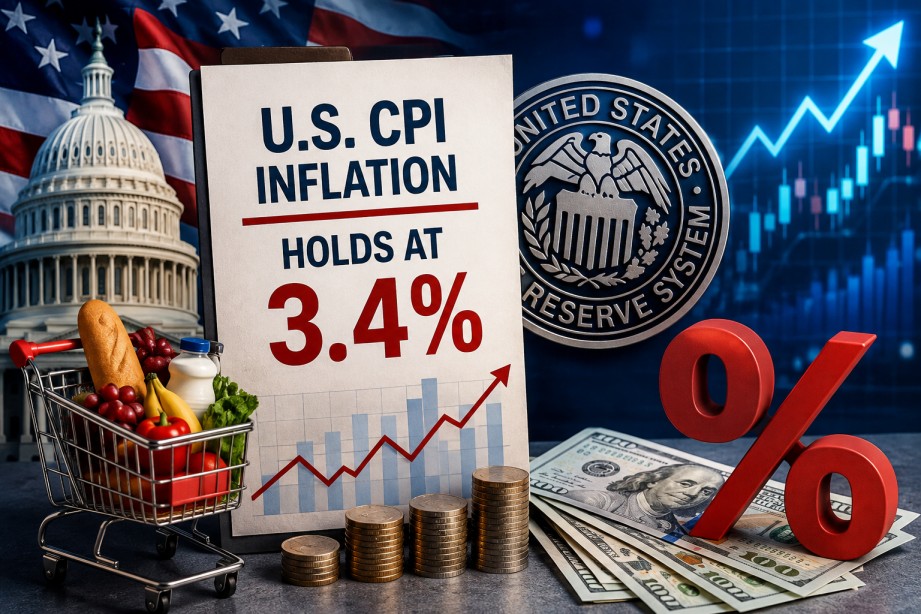 U.S. CPI Inflation Holds at 3.4%: What It Means for the Fed and Markets